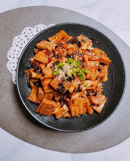 편스토랑 류수영 묵은지 도토리묵 무침