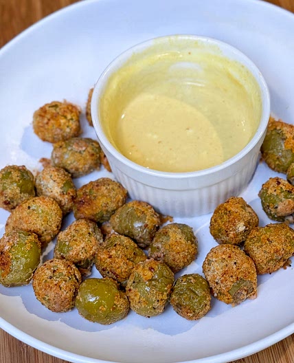 Air Fryer Cheese Stuffed Olives