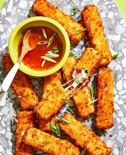 Crab Rangoon Mozzarella Sticks