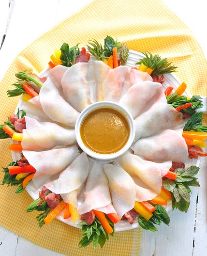 두릅훈제오리무쌈