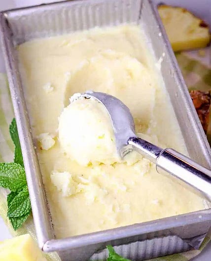 Pineapple Coconut Ice Cream