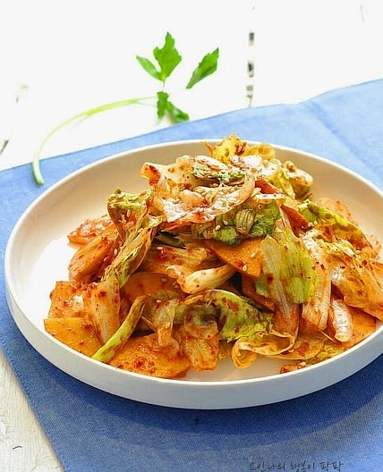양상추사과무침