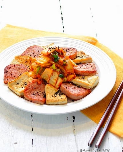 두부스팸김치