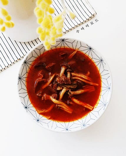 소고기버섯국 레시피