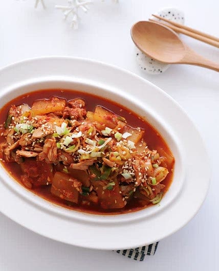 참치 무조림 레시피 참치요리 무조림만드는법 밥도둑 무짜글이