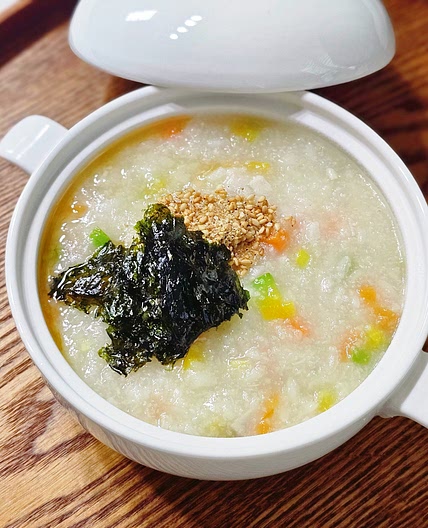 찹쌀 닭죽 끓이는 법 닭가슴살 죽만들기 닭고기 야채죽 만들기