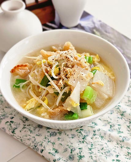 맑은 황태 콩나물국 끓이는 법 계란 황태 해장국 요리 레시피