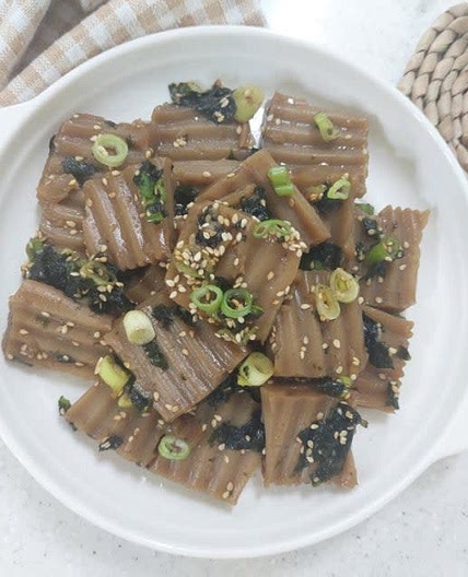 도토리묵 김무침 만드는법 어린이반찬 도토리묵무침 레시피