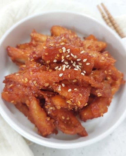 황태채무침 만드는법 양념 황태채요리