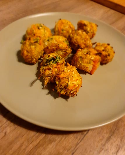 Polpette di verdure e farina di ceci