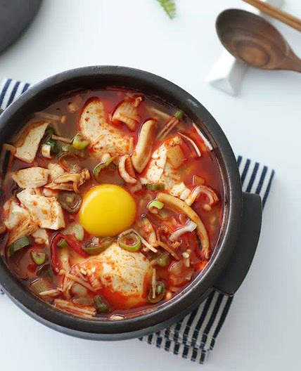 해물 순두부찌개 끓이는법 레시피 순두부찌개양념 재료