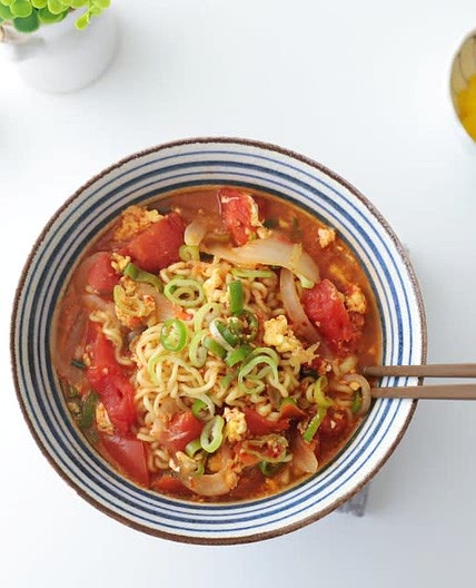 토마토라면 백종원 해장라면 레시피 토마토요리