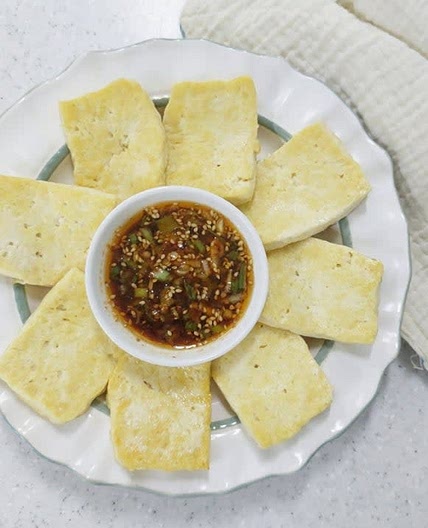 고소한 들기름 두부구이 두부 부침 양념장