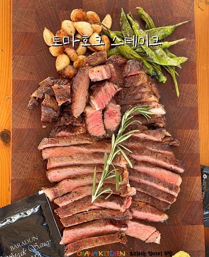 토마호크 스테이크 연말 홈파티 음식 스테이크굽기 캠핑요리