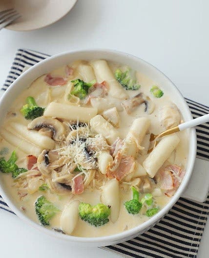 크림떡볶이 만들기 국물떡볶이 레시피 생크림요리