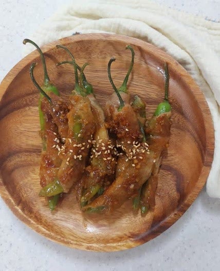 돼지고기 고추말이 돼지고기말이 만드는법 양념