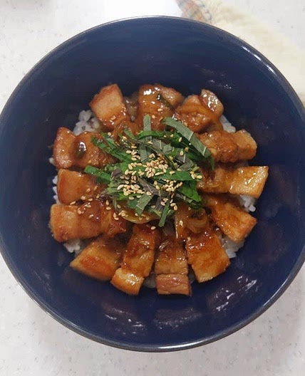 삼겹살 덮밥 만들기 삼겹살 간장 덮밥 레시피