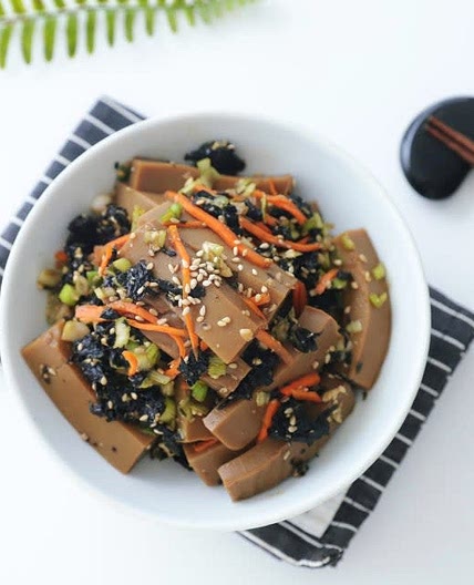 고소한 도토리묵무침 만드는법 도토리묵김무침 양념장 아이반찬 밥반찬 도토리묵요리