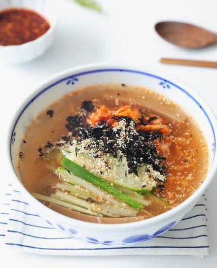 도토리 묵사발 만들기 냉면육수묵사발 시원한 다이어트요리 간단요리