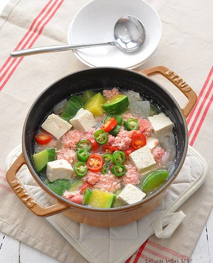 명란두부찌개