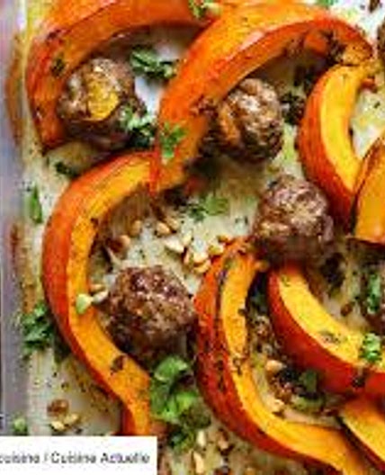 Boulettes de bœuf et potimarron à la marocaine