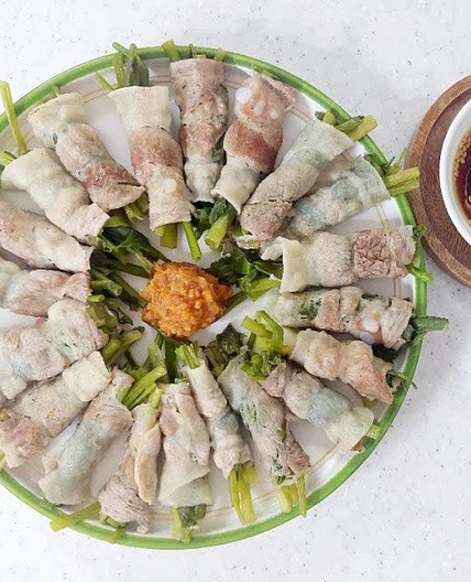 미나리 대패삼겹살찜 만들기 미나리 대패삼겹살말이 찜 레시피