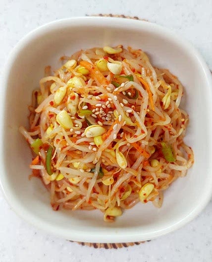 매운 콩나물무침 만드는법 빨간 콩나물무침 레시피