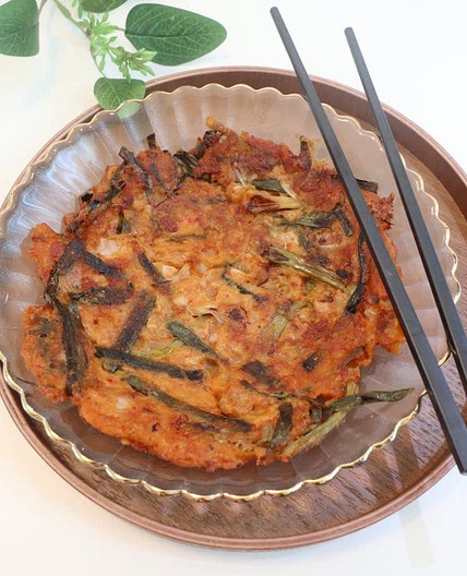 익은 파김치 참치전 만들기