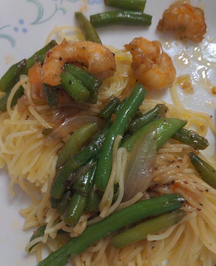 Shrimp Green Bean Garlic Stir Fry