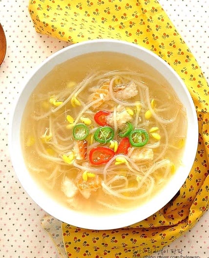 황태콩나물국