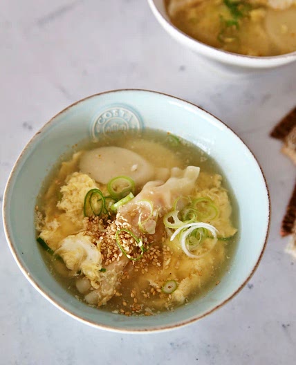 멸치육수 떡만두국 레시피 계란 만두국 끓이는법