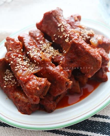 류수영 매운등갈비찜 만들기