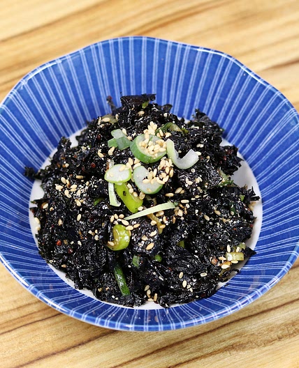눅눅한 김이 있다면 밑반찬 김무침 만들기