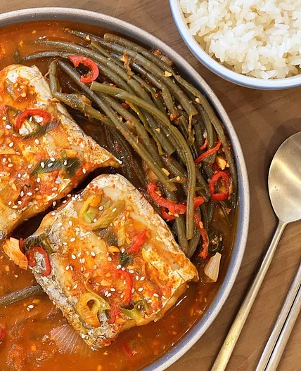 고구마순 갈치조림 만드는법 갈치조림양념장 레시피 고구마순 요리