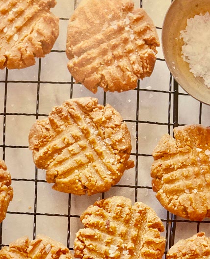 Keto Salted Peanut Butter Cookies