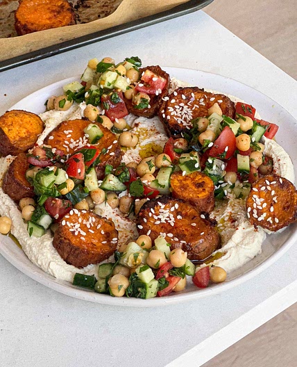 Mediterranean high protein salad