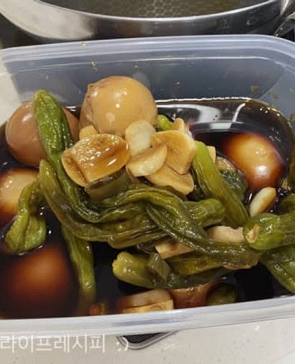 밥도둑 계란장 반찬 꽈리고추 계란장조림 만들기