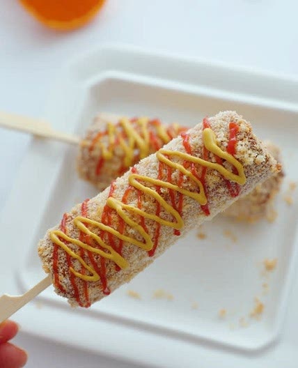 에어프라이어 식빵 핫도그 치즈핫도그 만들기 식빵요리 간식만들기