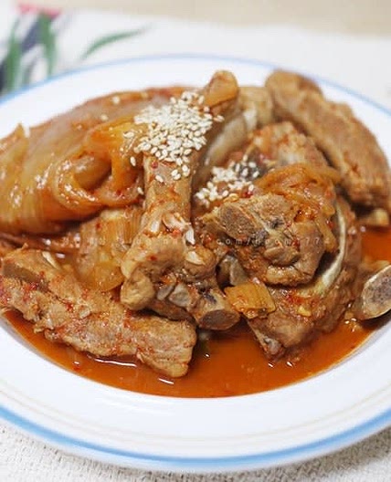 등갈비 김치찜 만들기