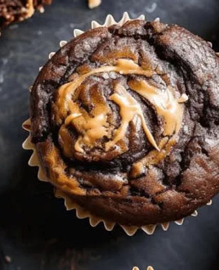 Chocolate-Peanut Butter Protein Muffins