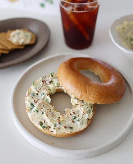 어묵쪽파크림치즈+베이글🥯