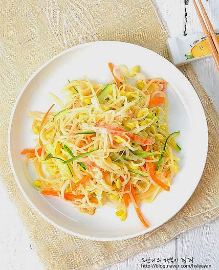 콩나물겨자냉채