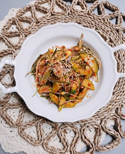 달래 오이 무침