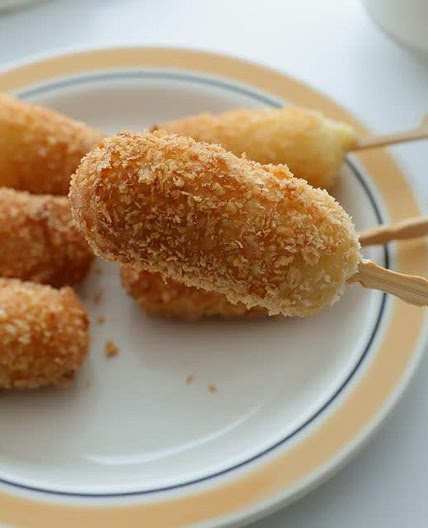 치즈 미니핫도그 만들기 스트링치즈 핫케이크가루요리