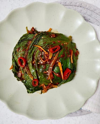 부드러운 전자레인지 깻잎찜 만드는법 찐 깻잎김치 레시피