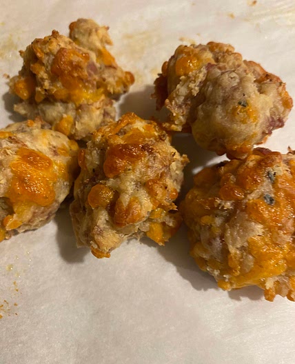 Sausage balls with cream cheese