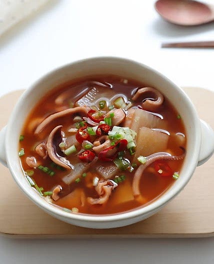 얼큰 오징어무국 만드는법 칼칼하고 감칠맛나게~