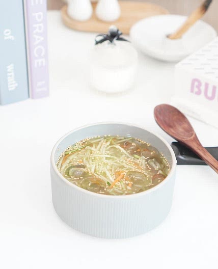 냉면육수활용 오이냉국 레시피 오이냉국수 만드는법