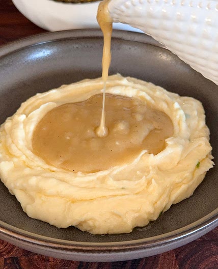 Mashed Potatoes and Homemade Gravy 