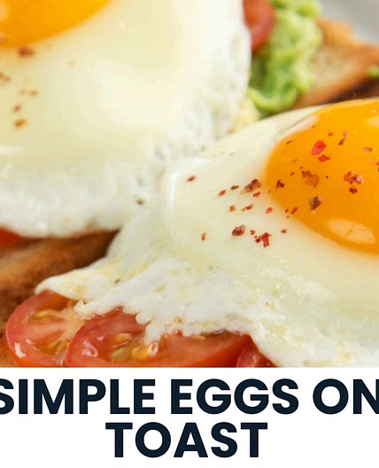 Simple eggs on toast 398cal *